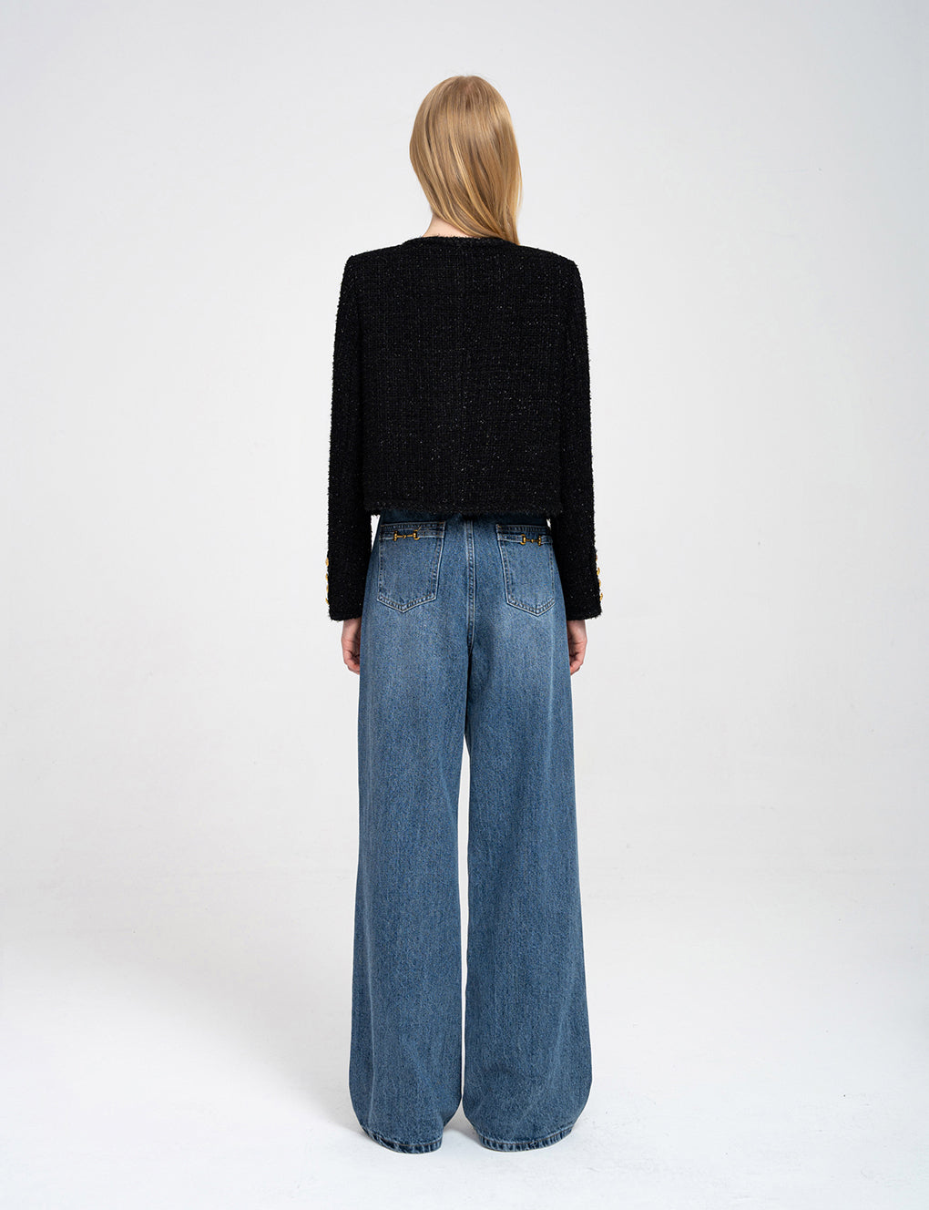 Wide-leg High-rise Denim Jeans